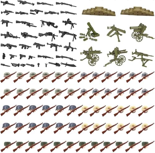 WW2 Building Set with 180pcs Action Figures and Accessories