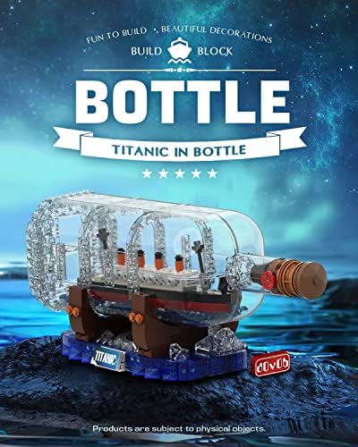 dOvOb Titanic Ship in a Bottle Building Blocks Set