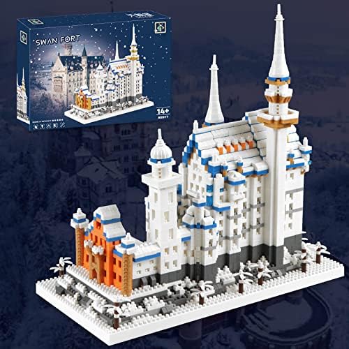 Germany Swan Stone Castle Micro Building Blocks Set 2800 Pieces