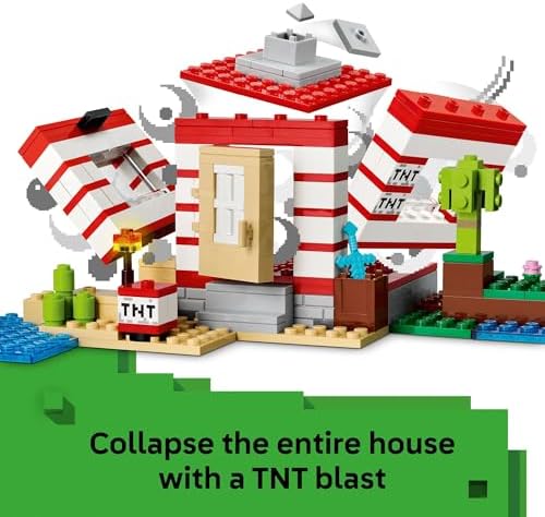 LEGO Minecraft TNT Jungle House Building Set for Kids 8
