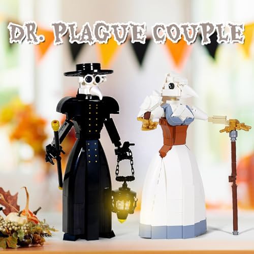 Plague Doctor Building Blocks Set - 500Pcs Medieval Themed Collectible Toy