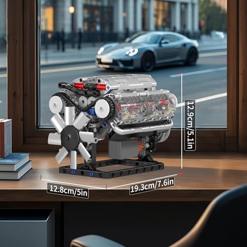 Mould King V8 Engine Building Blocks Set 535 Pcs