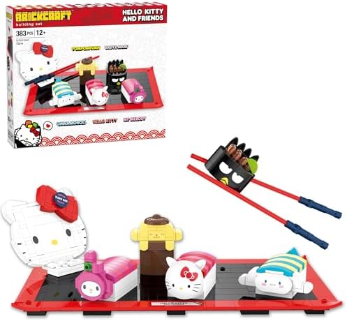 Hello Kitty Sushi Bar Building Kit 383 Pieces