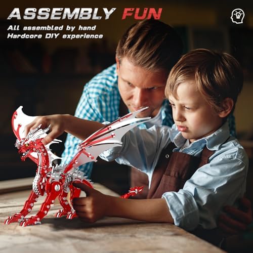 3D Metal Dragon Puzzle for Adults Collectible Mechanical Build