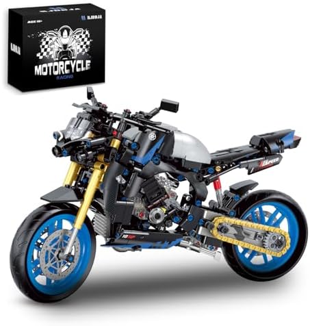 MJDDJA 18 Motorcycle Building Kit for Adults