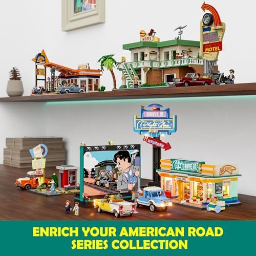 Lumibricks City Drive-In Theater Lighting Building Set 1760 Pcs