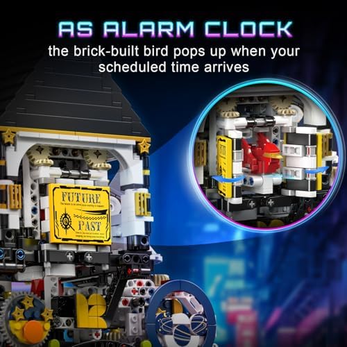 Mould King Cyberpunk Clock Building Set 3181 Pcs