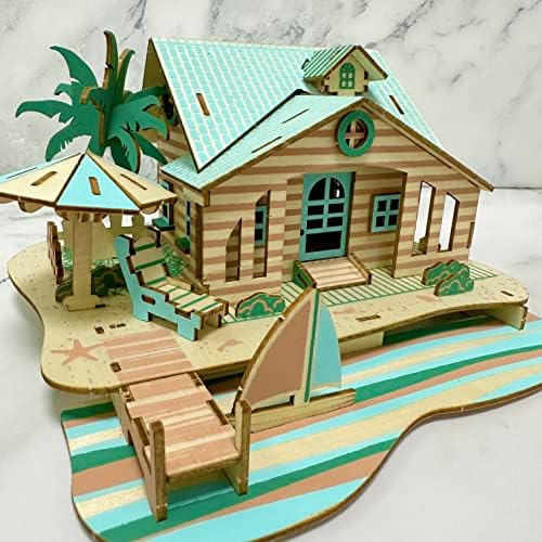 Bali Island Cottage 3D Wooden Puzzle Kit