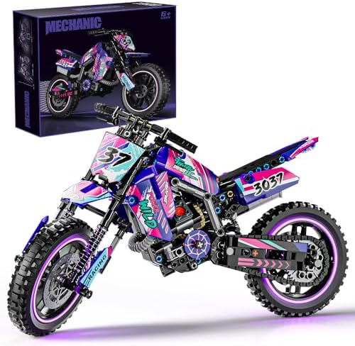 Mesiondy 476PCS Realistic Motorcycle Building Set for Adults Kids