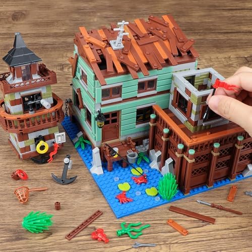 Fishing Village Store House Building Set with LED Light