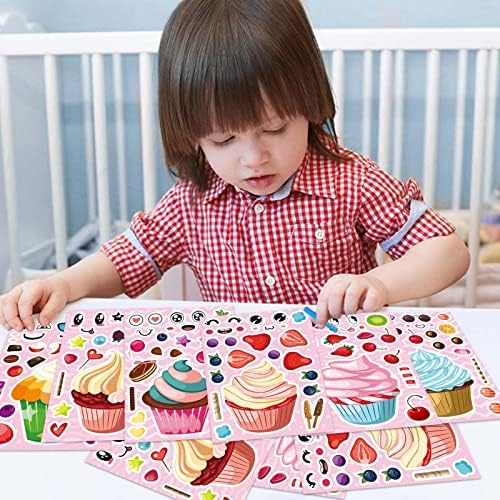 Make Your Own Cupcake Stickers DIY Craft Set for Kids