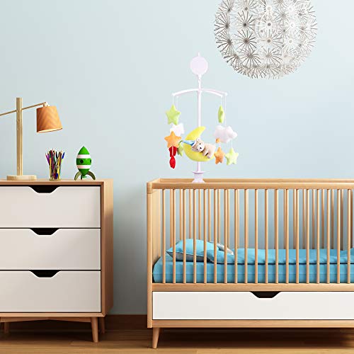AFUNTA 26 Inch Baby Mobile for Crib with Music Box Holder