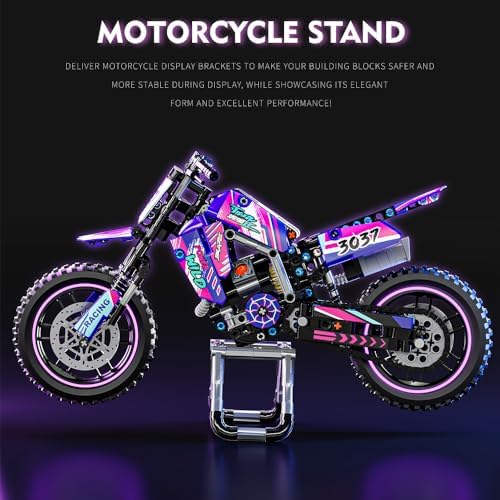 Mesiondy 476PCS Realistic Motorcycle Building Set for Adults Kids