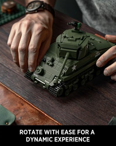Nifeliz Sherman Military Tank Building Set for Adults