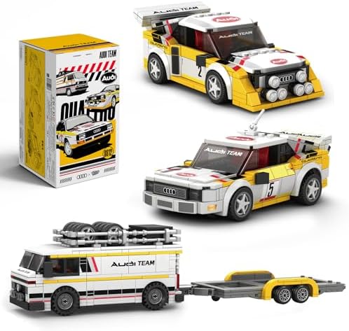 Audi S1 Quattro Rally Team Building Set with 3 Cars 132 Scale