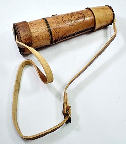 Brass Engraved Telescope 18 Inch with Leather Bound Design