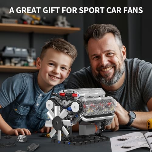 Mould King V8 Engine Building Blocks Set 535 Pcs
