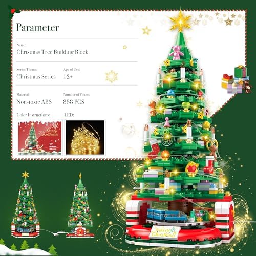 BLIFToi Christmas Tree Building Set Deep Green