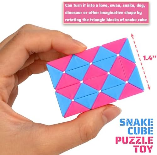 35 Pack Magic Snake Cube Toy for Kids and Adults