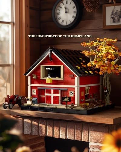 Nifeliz Red Barn Building Set for Adults