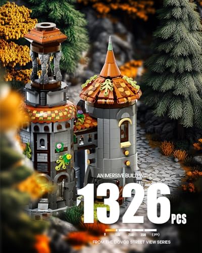 dOvOb Medieval Watchtower Building Blocks Set - 1326PCS
