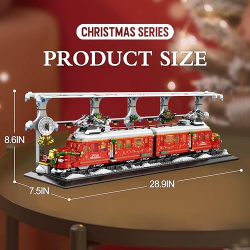 Zylegen Christmas Train Building Kit 2833 Pcs