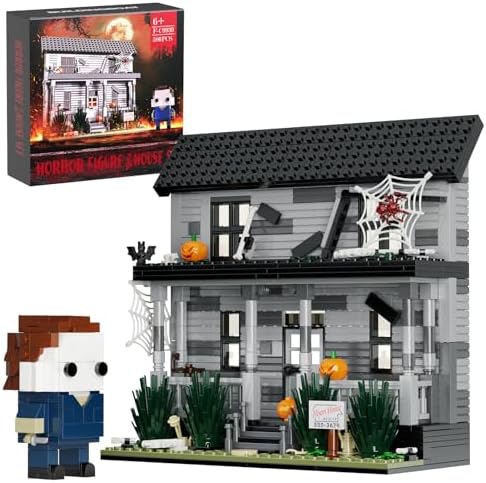 Horror Movie Halloween Figure House Building Blocks Kit 586 Pieces