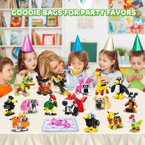HOGOKIDS 3-in-1 Animal Building Blocks Set 20 Packs