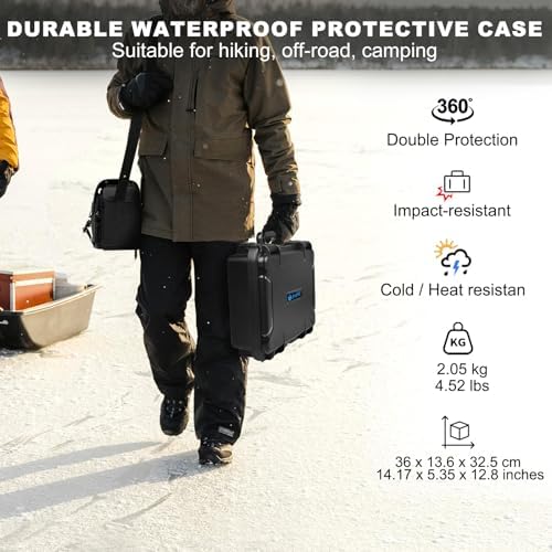Lekufee Waterproof Hard Case for DJI Flip Drone and Accessories