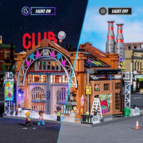FUNWHOLE Music Club Building Bricks Set 2654 Pcs