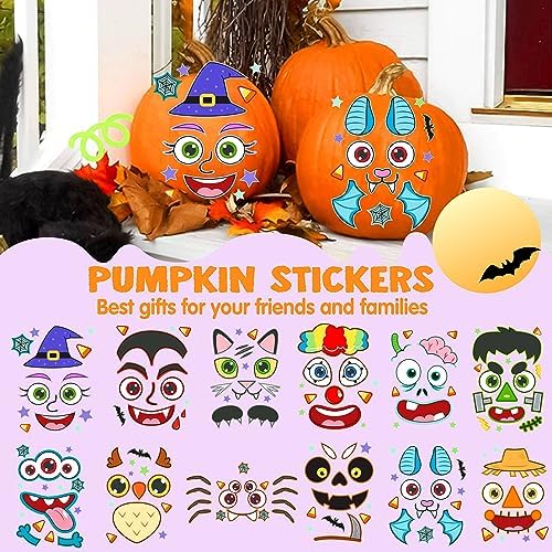 JOYIN 54 Pcs Halloween Pumpkin Stickers