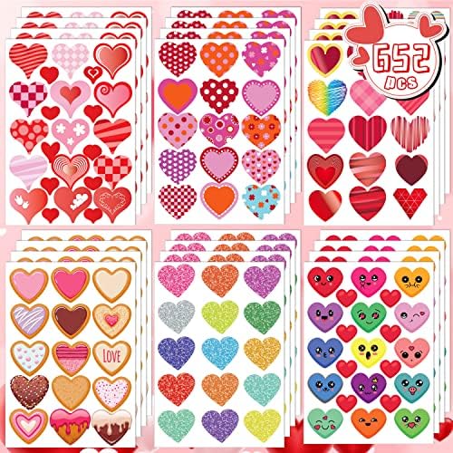 Joy Bang 652PCS Valentine Stickers for Kids