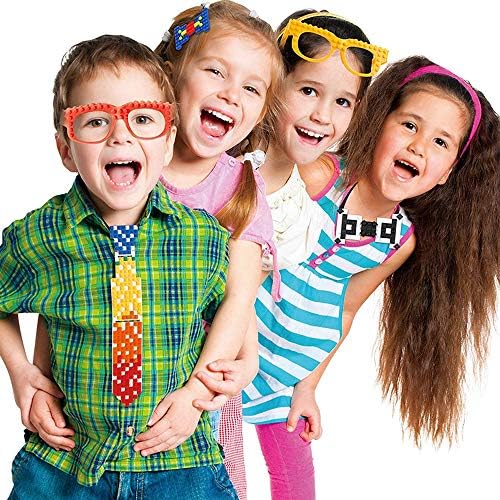 Hxezoc 12 Pcs Building Block Glasses Set