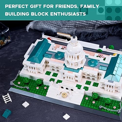 ArtorBricks United States Capitol Building Model Kit 1074 Pieces