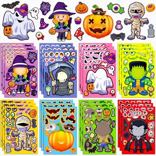 Halloween Stickers for Kids DIY Party Favors