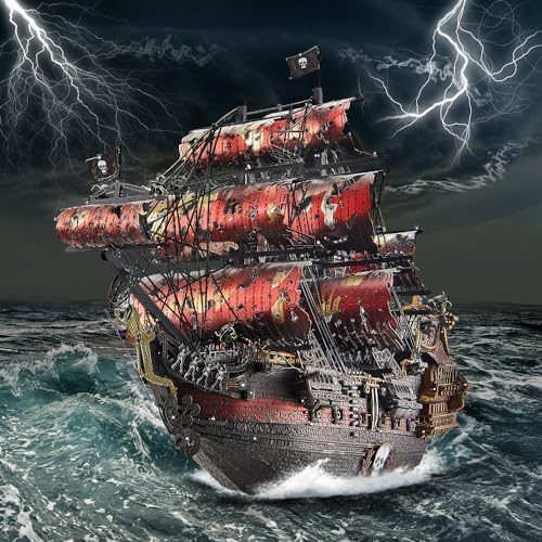 Piececool 3D Metal Puzzle Pirate Ship Kit for Adults