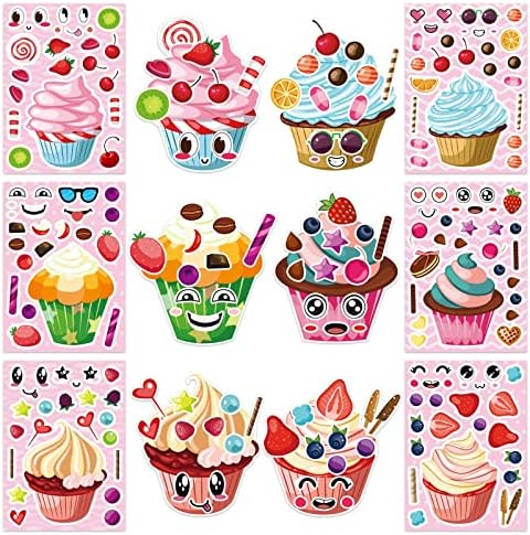 Make Your Own Cupcake Stickers DIY Craft Set for Kids