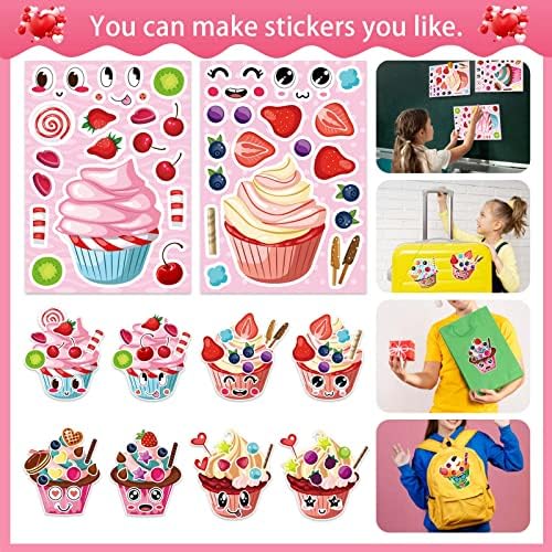 Make Your Own Cupcake Stickers DIY Craft Set for Kids