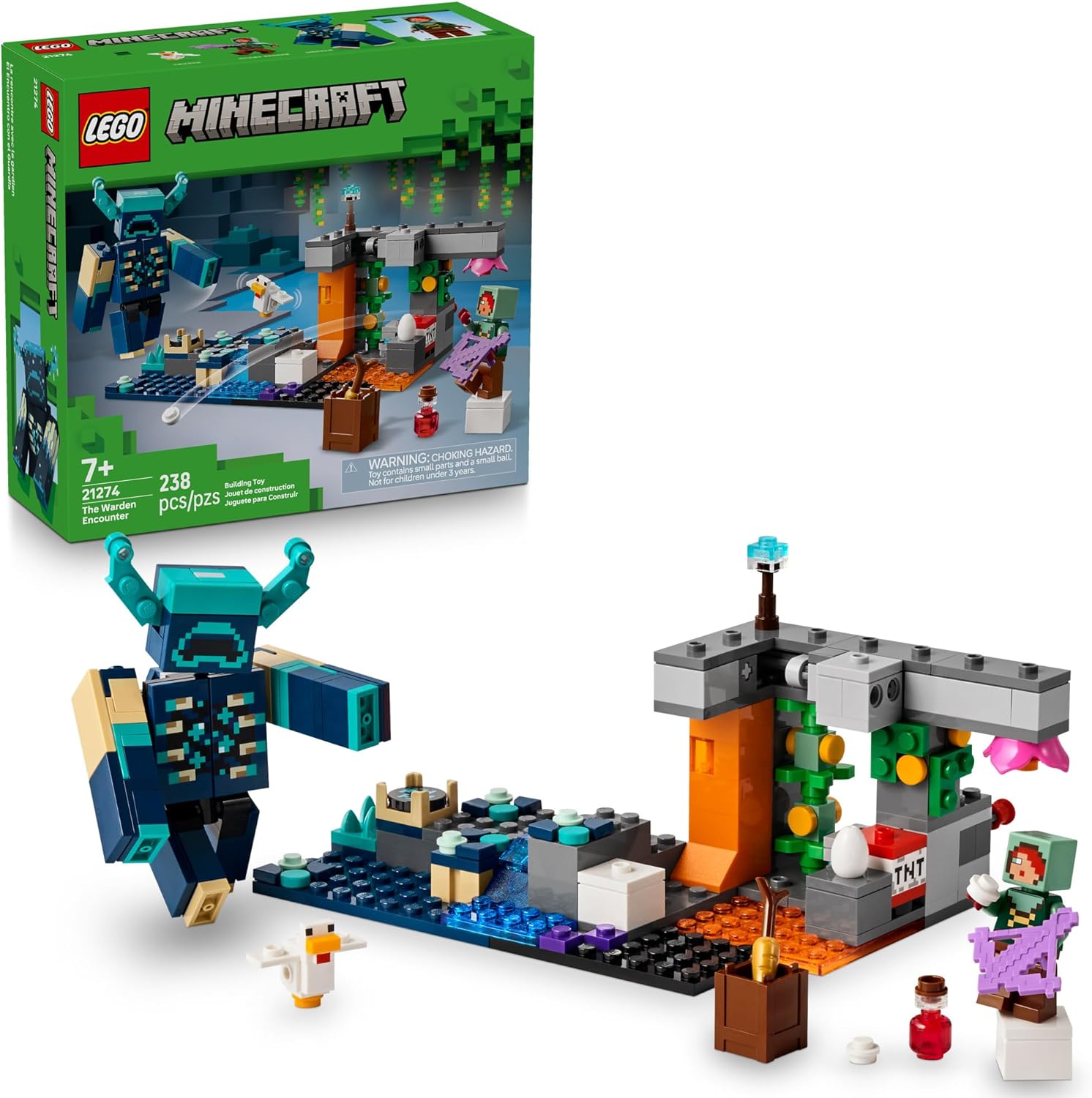 LEGO Minecraft The Warden Encounter Building Set