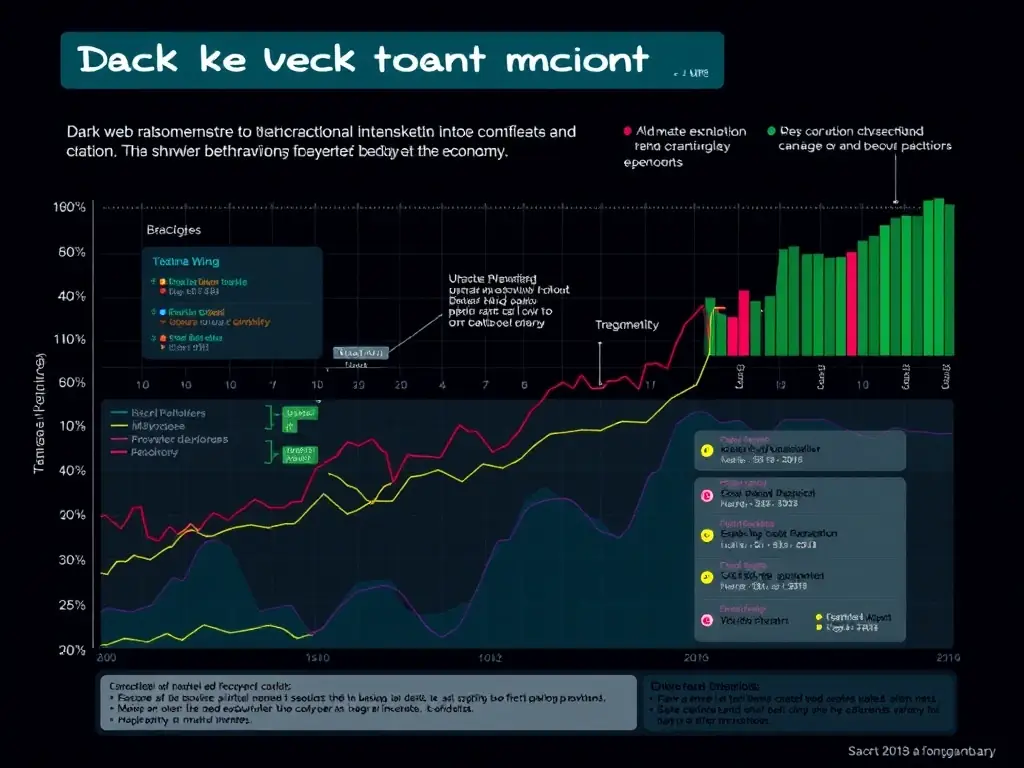 A chart showing transaction patterns in the dark web economy, illustrating economic behaviors and incentives.